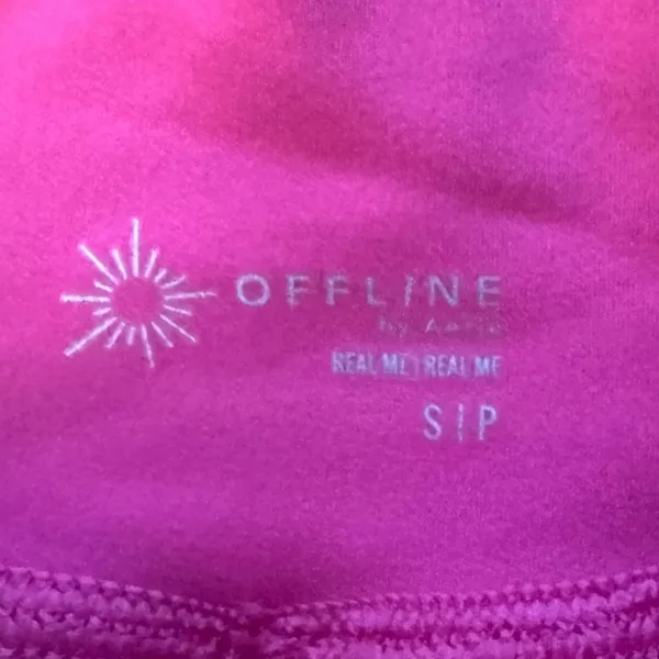 OFFLINE by Aerie Pink High Waisted Shorts Size Small Athletic‎ Running Womens - Image 3