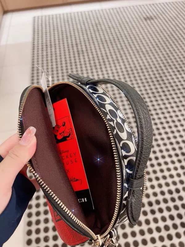 Coach Disney Mickey Mouse Leather Crossbody c6977 - Image 8