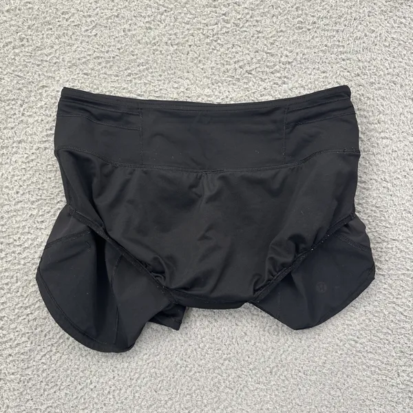 Lululemon Speed Up Shorts Mid Rise 4" Black Athletic Athleisure Women's 4 - Image 5