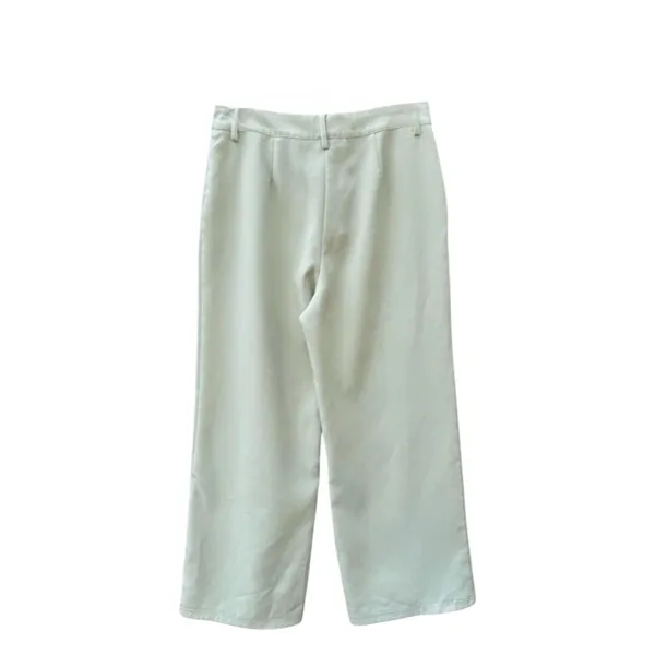 Avec Les Filles Pale Sage Green Wide Leg Trousers High Rise Pants Size 4 - Image 3