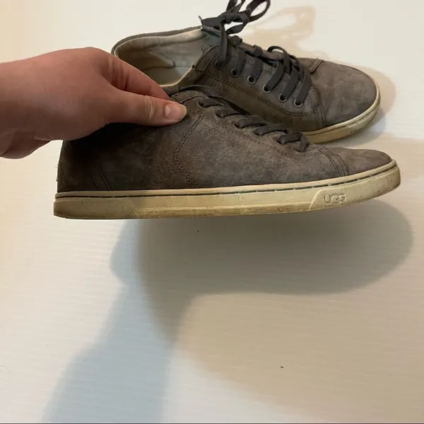 UGG Tomi Pewter Gray Suede Sneaker - Image 4