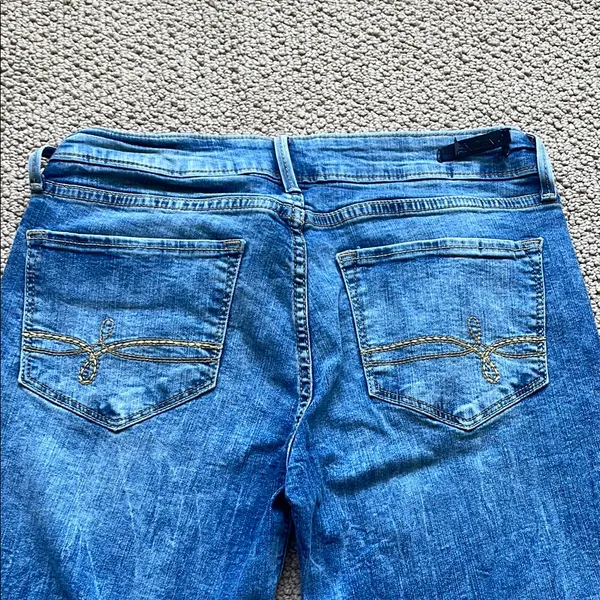 Denizen from Levi's Distressed Blue Low Rise Jeans - Image 12