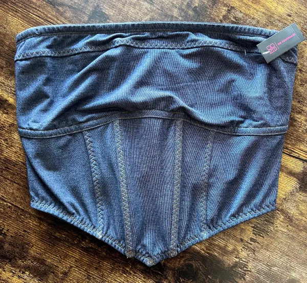 NOBO | women’s denim bustier. Size: XL. - Image 3