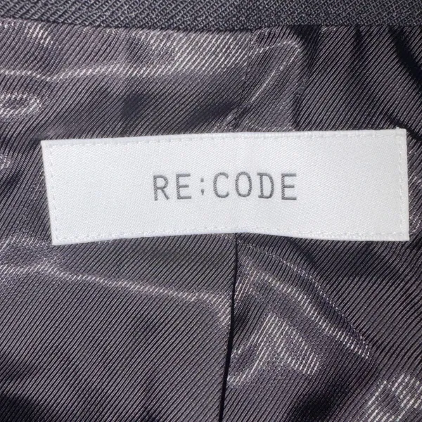 RE;CODE Black Tiered Pleated Blazer Dress‎ Limited Edition 7/7 Wool Blend Small - Image 4