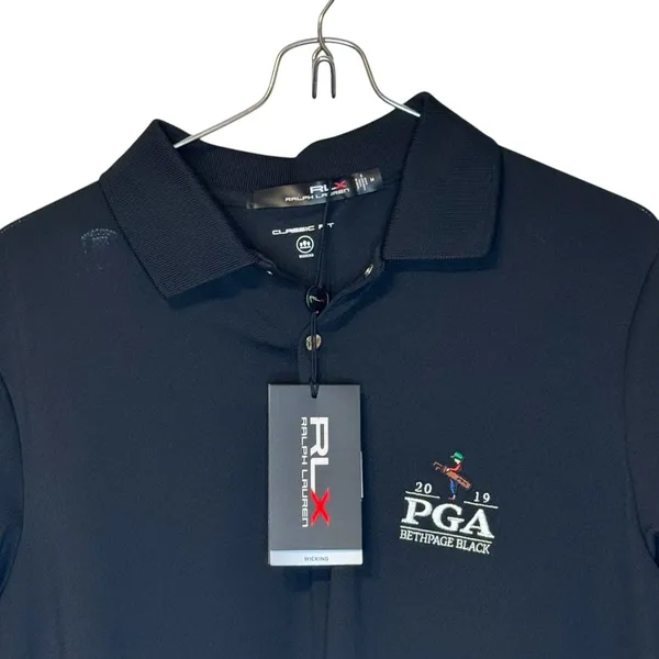 RLX Golf Womens Top Polo 2019 Bethpage Black Short Sleeve Stretch Medium NWT - Image 2