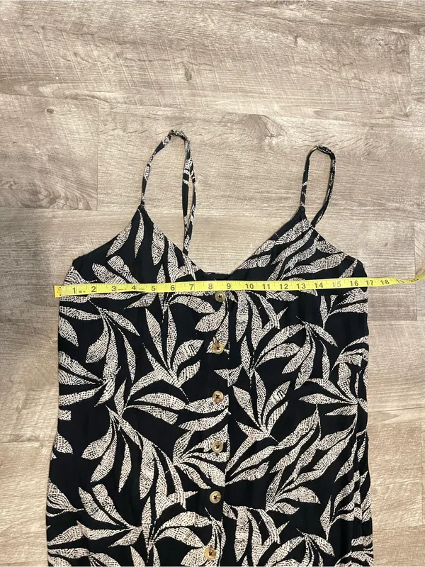 Rip Curl Black and whiteTropical Print Dress - Image 10