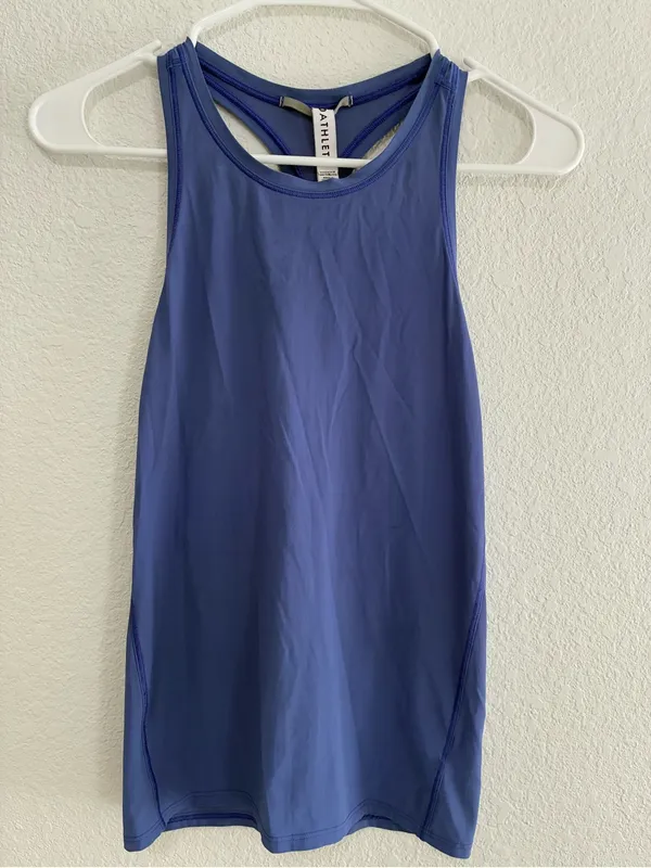 Athleta Blue High-Neck Performance Tank - Image 2