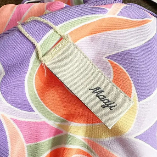 Maaji Periwinkle Parade Reversible Bikini Top In Purple - Image 9