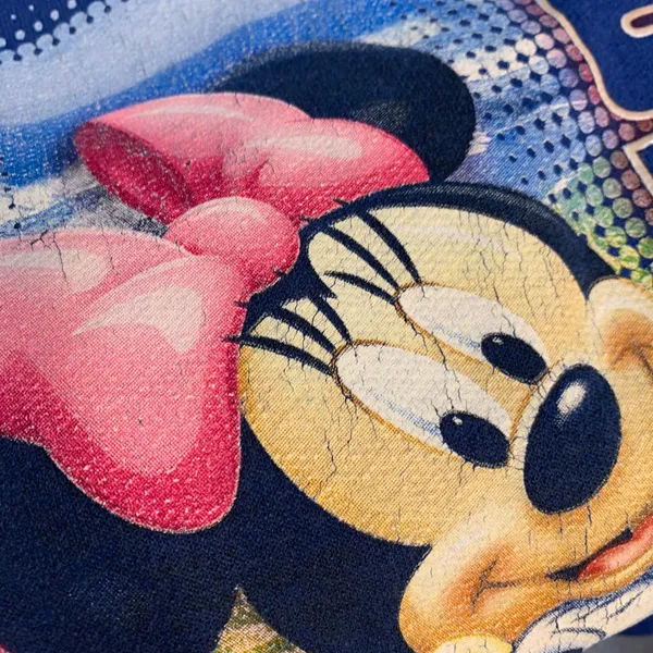 Vtg Disney Minnie‎ Mouse Florida Graphic Sweatshirt Blue Crewneck Adult Large - Image 13