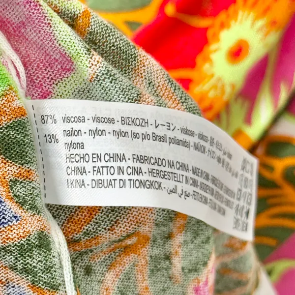 Zara Floral Special Edition Printed Maxi Dress Sleeveless Pink Green Red Small - Image 11