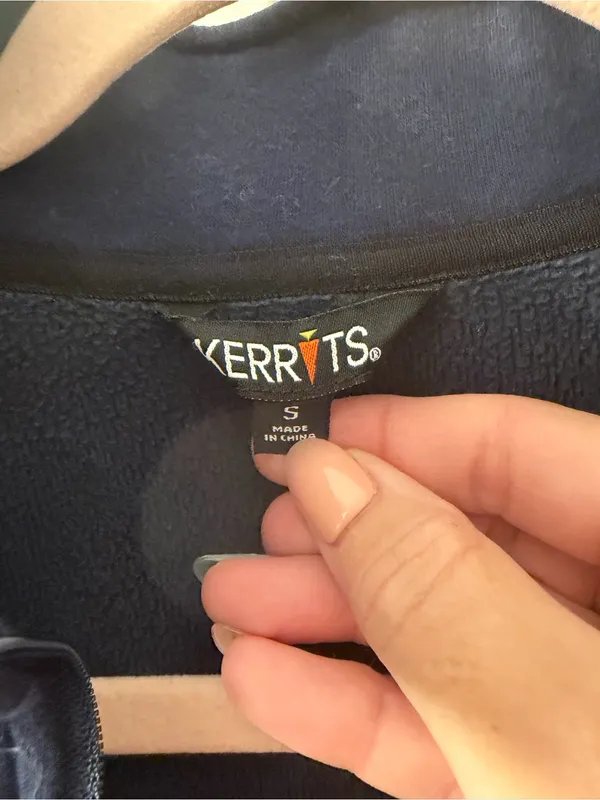 Kerrits Navy and Black Half-Zip Cowl Pullover - Image 3