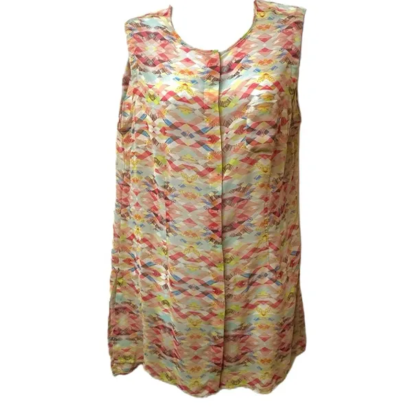 Cabi By Anthropologie‎ Top Avery Southwestern Button Down Medium Blouse - Image 3