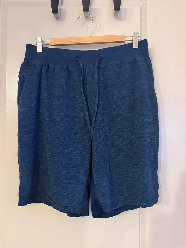 Lululemon T.H.E. Short Lined 9” Heather Blue Navy Size Large - Image 3