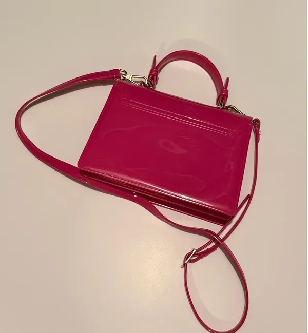 Hot Pink Latex Purse - Image 2