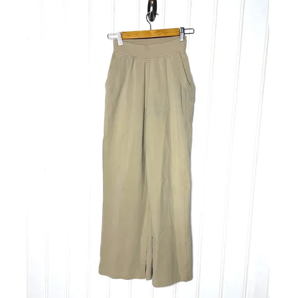 Lululemon LA Wide Leg Side Split HR Pant Trench Tan Beige Size 2 LW5DNSS - Image 8