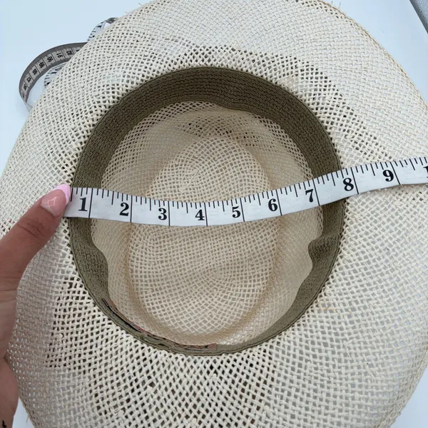 Pelican Hill‎ Golf Club Straw Hat Ribbon Flower Accent Resort Style - Image 7