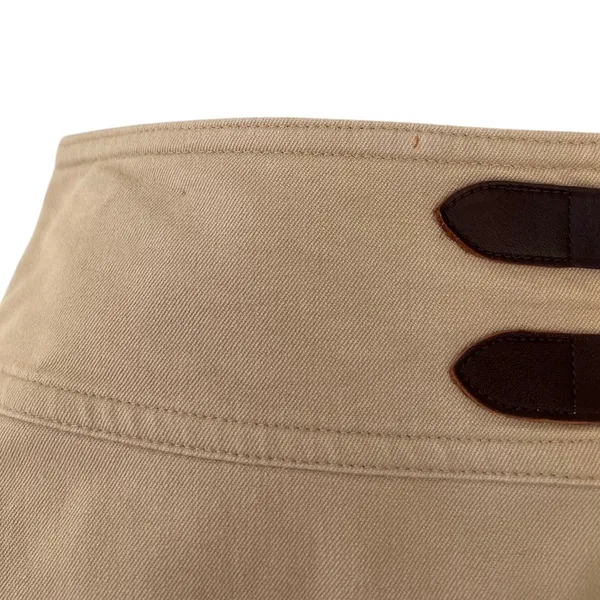 Vintage Lauren Ralph Lauren Khaki Pencil Skirt 6 Double Buckle - Image 6