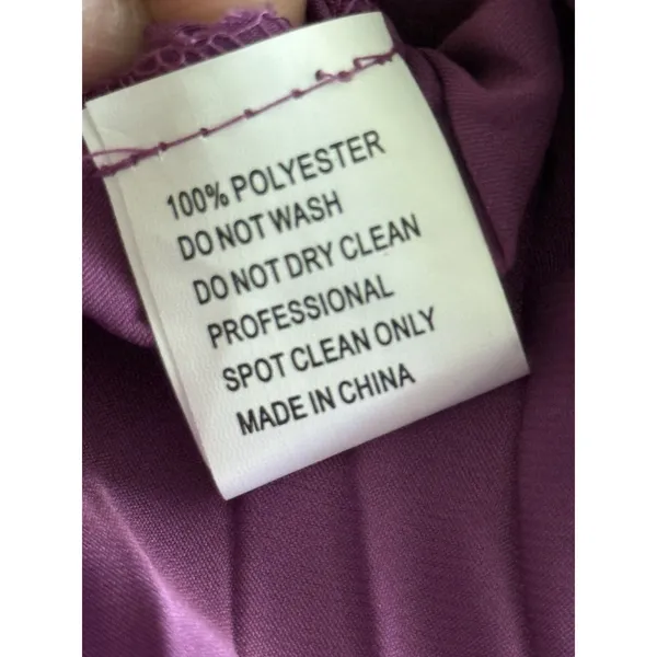Ieena for Mac Duggal NWT Pleated Satin‎ Midi Dress Size 16 Amethyst Purple - Image 10