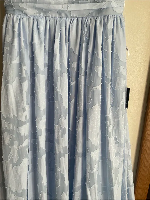 Lulus Sweet Sophistication Light Blue Burnout Floral Maxi Dress - Image 8