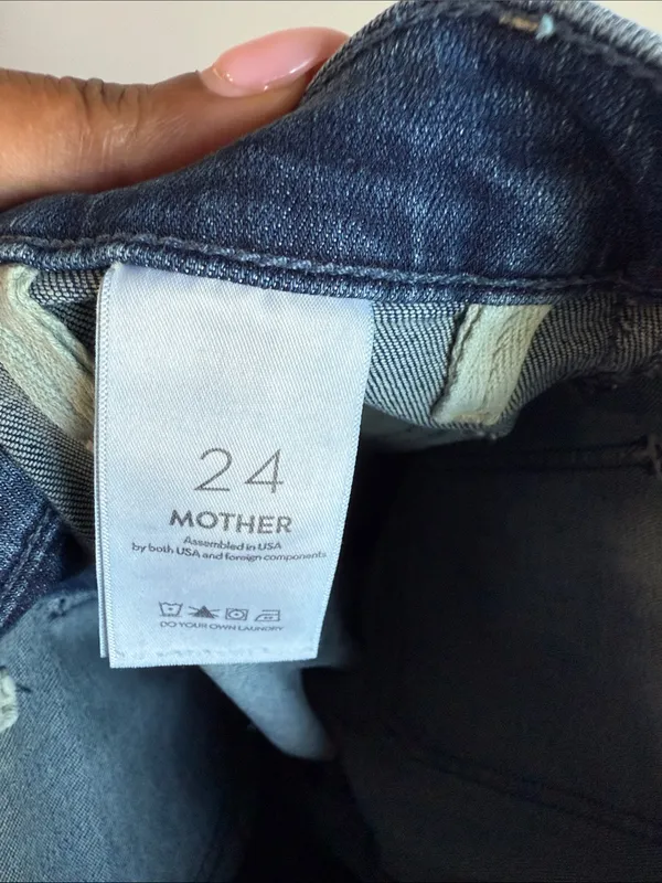 MOTHER THE PATCH POCKET INSIDER SNEAK CAVING IN Blue Size 24 - Image 10