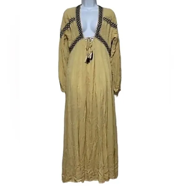Raga Yellow LongSleeve Maxi Dress(Size XS) - Image 12