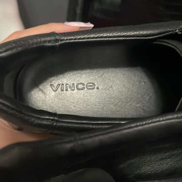 💙💖 Vince black leather Kirkland slip on‎ sneakers - Image 5