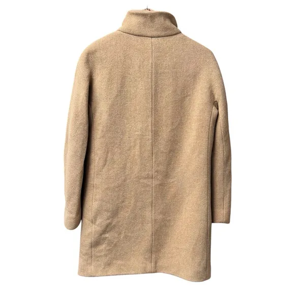 J. Crew Cocoon Coat Italian Stadium-Cloth Wool Blend Nello Gori Beige 2 - Image 4