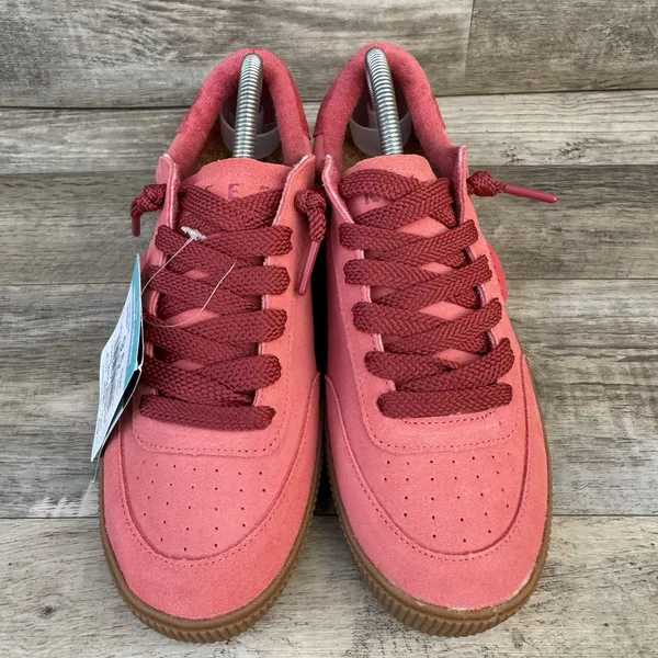 Reef Lay Day Seas Womens 9.5 Red Duo Suede Sneakers CJ7204 New - Image 4