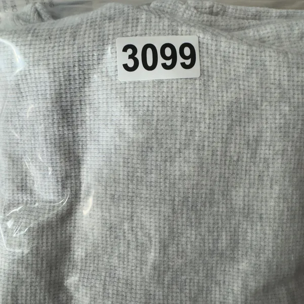 3099 | John Galt Waffle Knit Thermal Loungewear Pants Gray OS Minimalist Cozy - Image 8