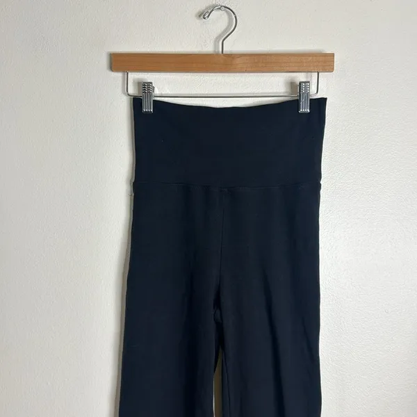 Skims cotton jersey foldover pant in color soot size medium nwot - Image 4