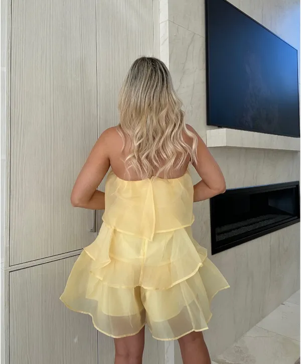 Tulle romper Yellow Size L - Image 2