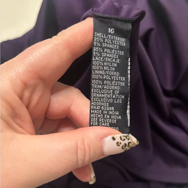 Scarlett Semi Formal Swing Dress Eggplant Purple Size 16 XL New Cocktail Mini - Image 7