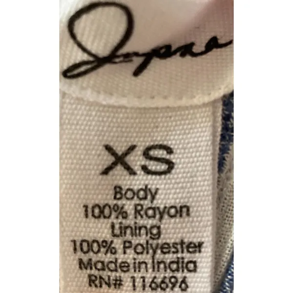 Japna Blue White Striped Tube Top Strapless Capri Pantsuit Women's Sz XS - Image 7