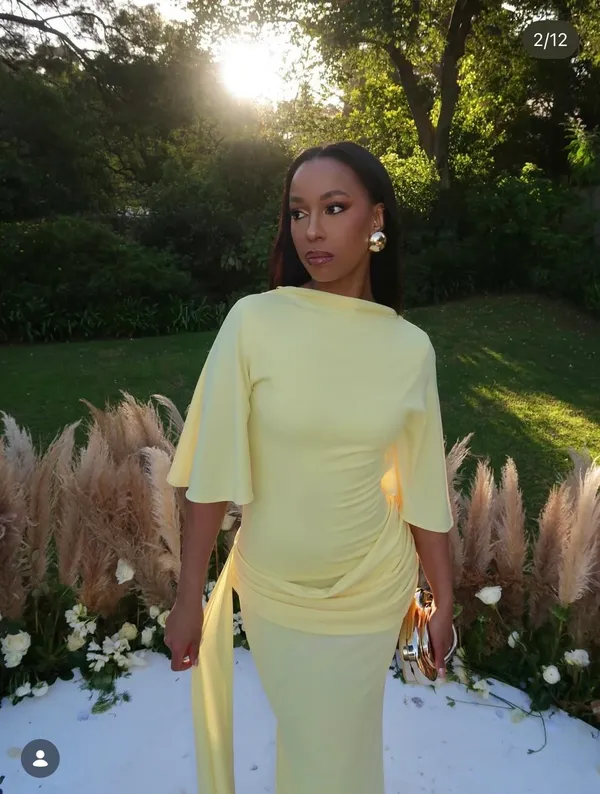Zara Elegant Butter Yellow Gown - Floor-Length Formal Dress - Image 3