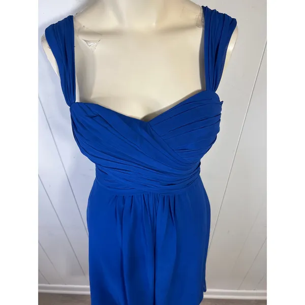 Bill Levkoff Bridesmaid Dress Wedding Short Gown Chiffon Sleeveless 8 - Image 3