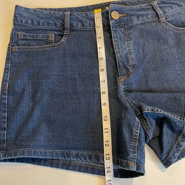 Beau Dawson Denim Jean Shorts Women’s Size 12 Blue Stretch Comfort - Image 11