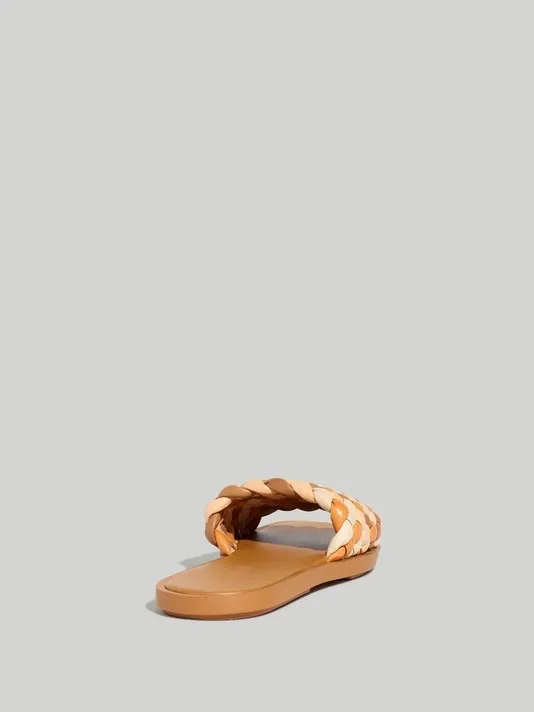 The Suzi Slide Sandal in Multi Woven Leather Size 9 - Image 4