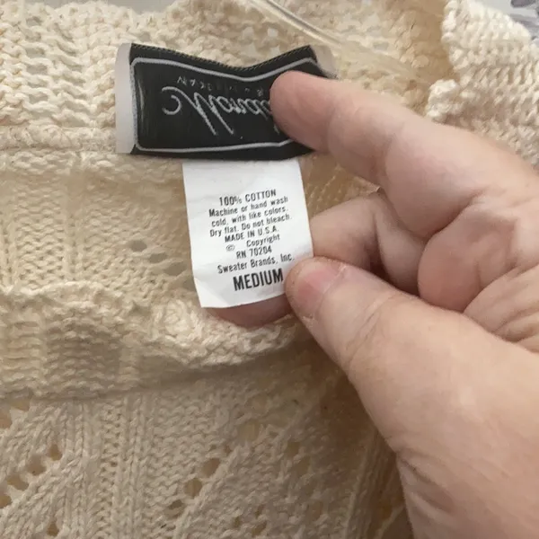 FINAL MARKDOWN Mondala open work sweater medium - Image 4