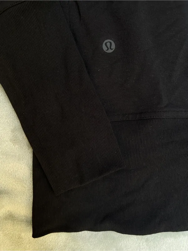 Lululemon High Lines Pullover sweatshirt black streetwear loungewear activewear - Image 8
