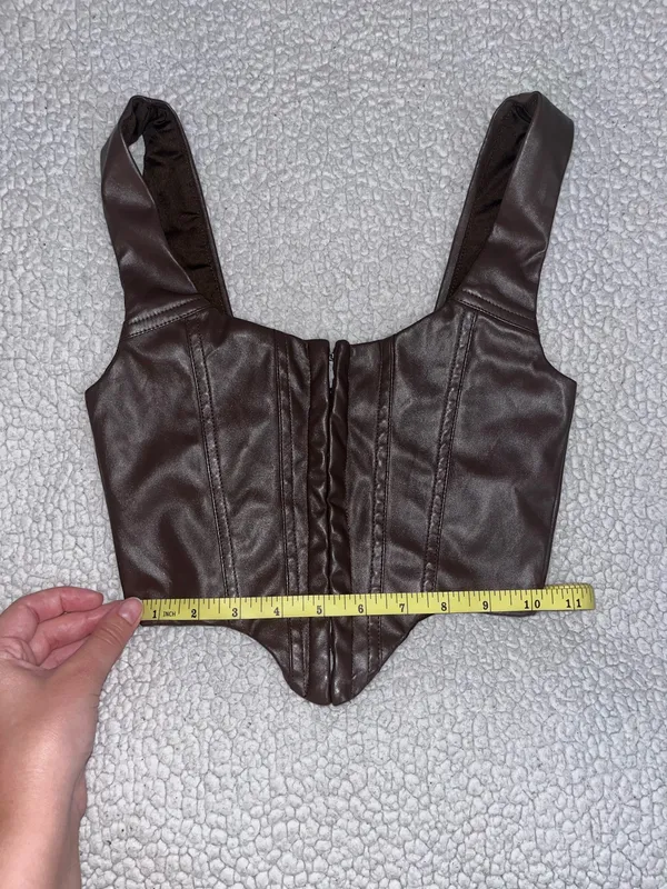 Princess Polly Tatum Faux Leather Corset Top - Image 10