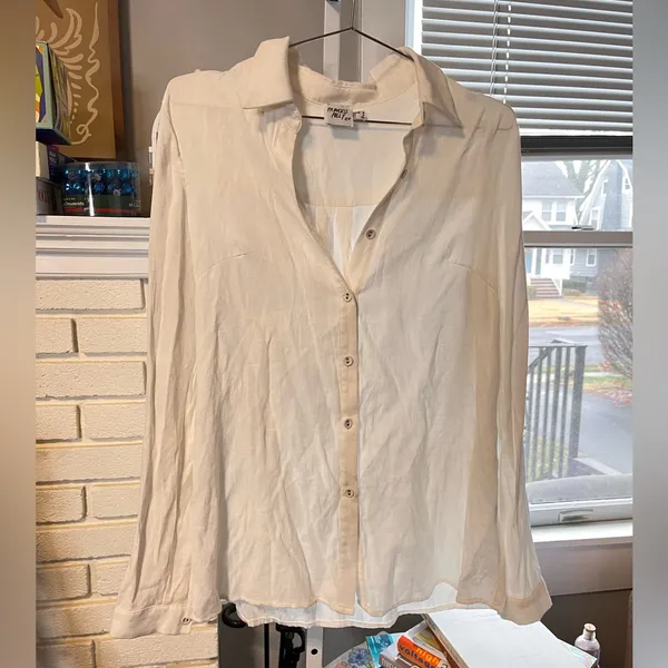 Princess Polly White Oversized Button Up Shirt - Image 2