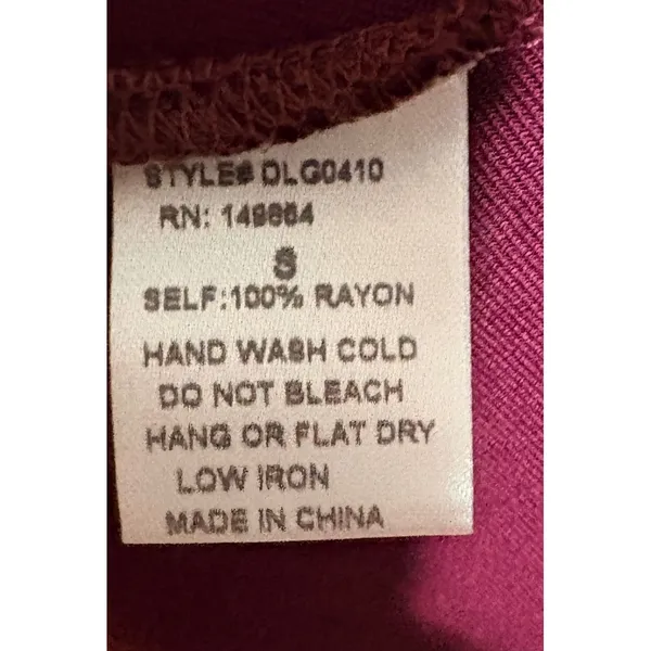 Sage The Label Mini Dress Womens S Burgundy Excellent Boho Lace Embroidered - Image 4