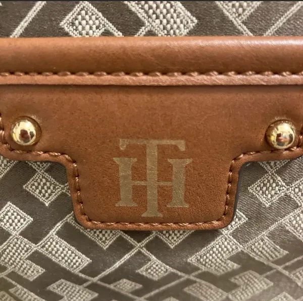 Logo Brown And Gray Casual Tote Purse - Image 2