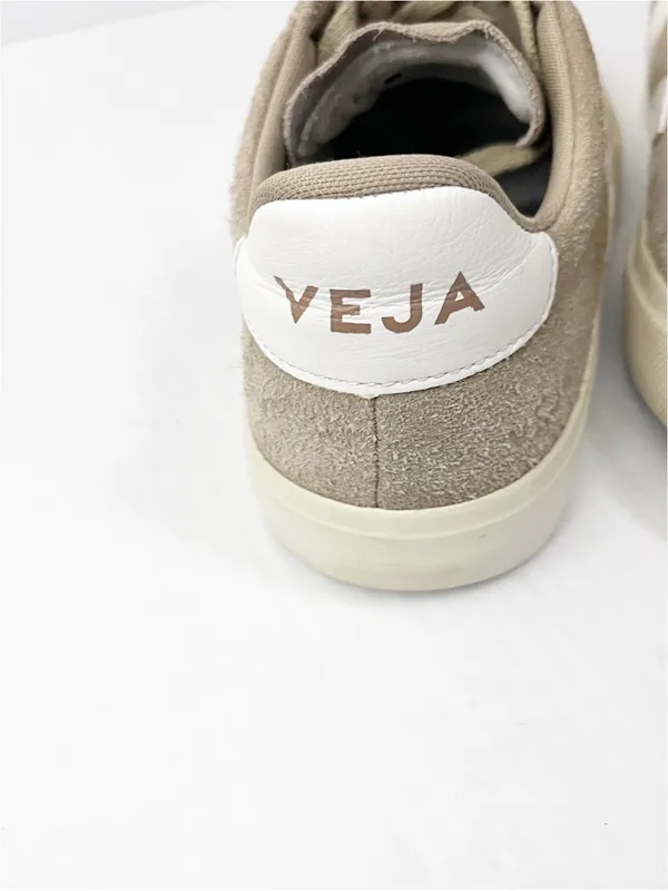 VEJA Campo Suede Tan Lace Up Low Top Sneakers Women’s Size 9.5 Casual Neutral - Image 4