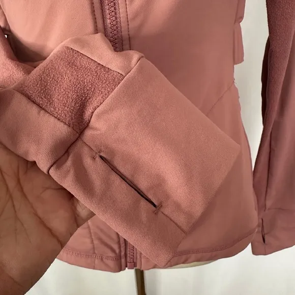 Fabletics Rosalia‎ Performance Full Zip Athletic Thumbholes Mauve Pink Small - Image 5