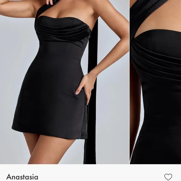 Oh Polly Black Mini Dress - Image 3