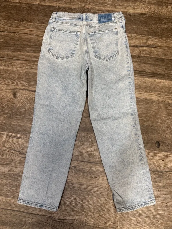 Abercrombie & Fitch Light Blue Straight Leg Jeans - Image 5