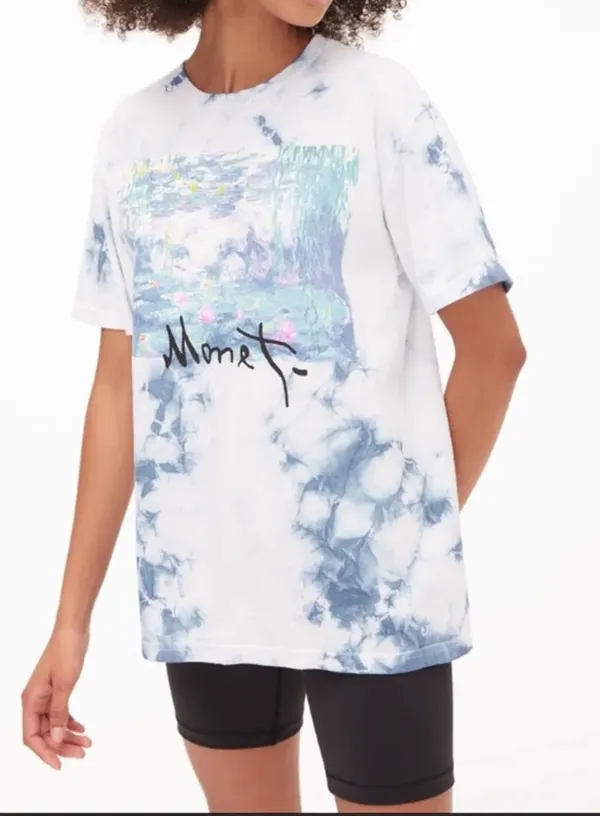 NWT Tie dye Monet water lilies T shirt size S - Image 2