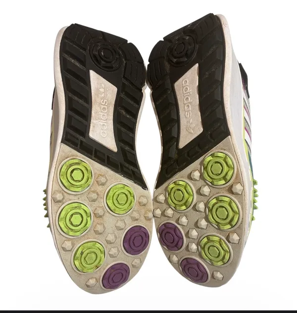 Adidas Choigo Women's Sneakers in Hazy Sky/Hi-Res Yellow with toggle Lacing - Image 6