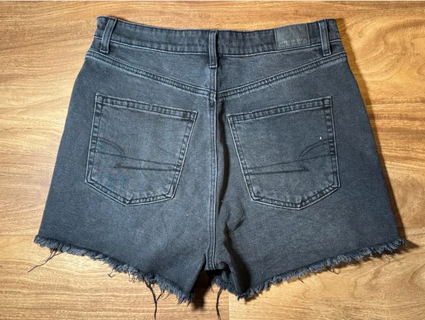American Eagle Shorts Highest Rise Black Jean 90s Boyfriend Shorts 8 - Image 2
